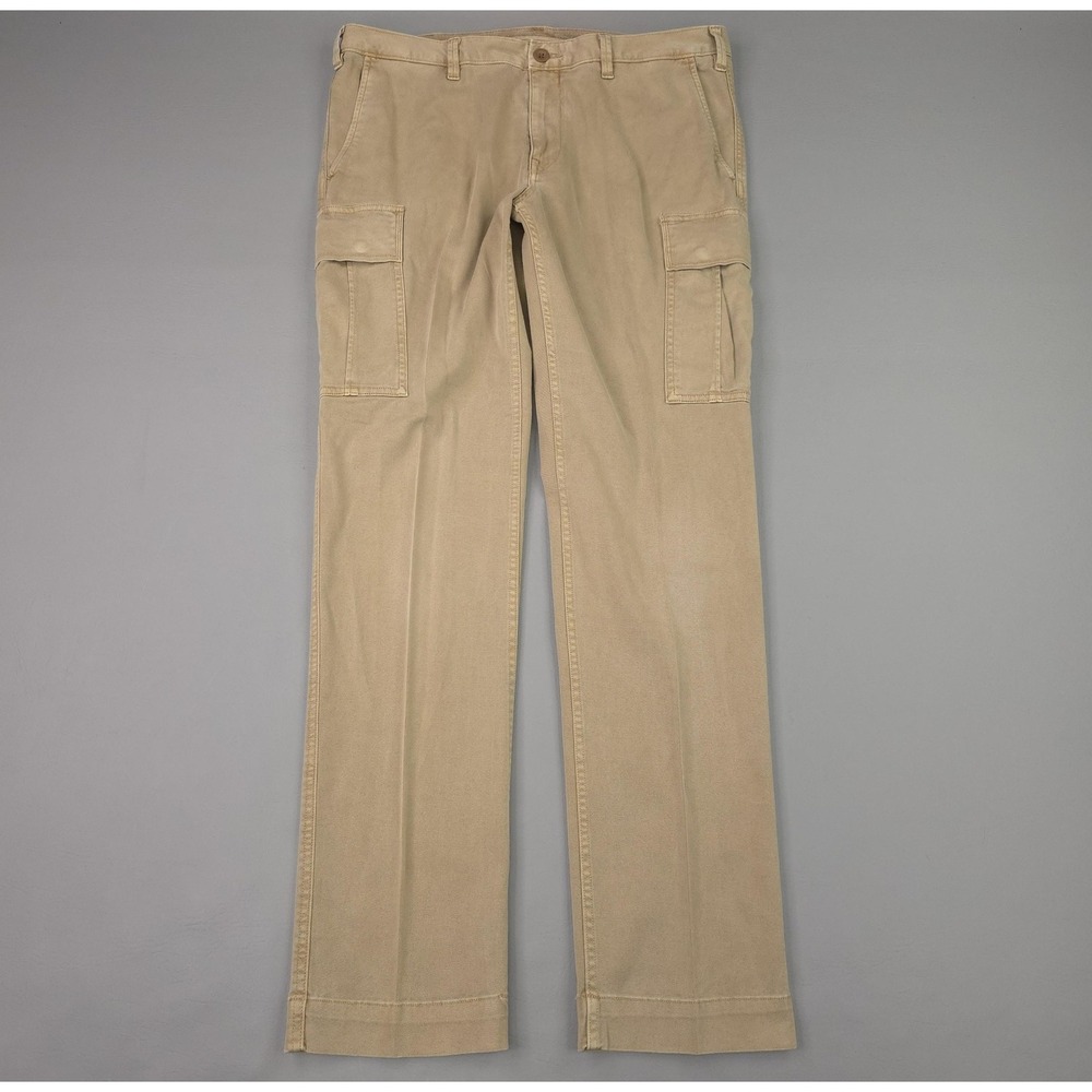 Polo Ralph Lauren Pants Mens 34x32 Beige Slim Fit Stretch Cargo Military Safari